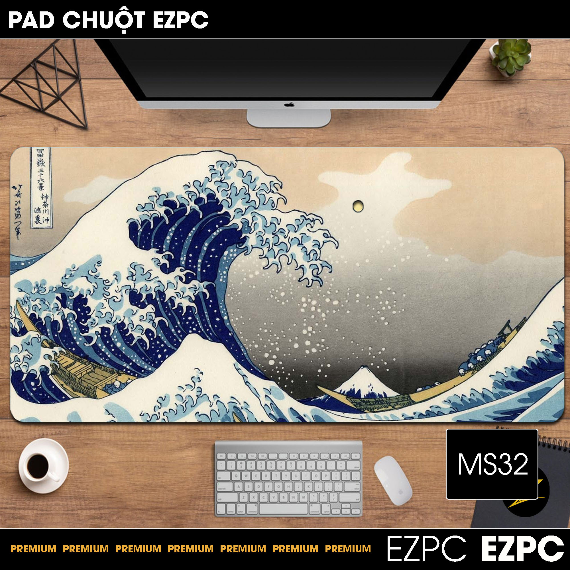 Miếng Lót Chuột, Pad Chuột Cỡ Lớn MS32 80x30 | EZPC