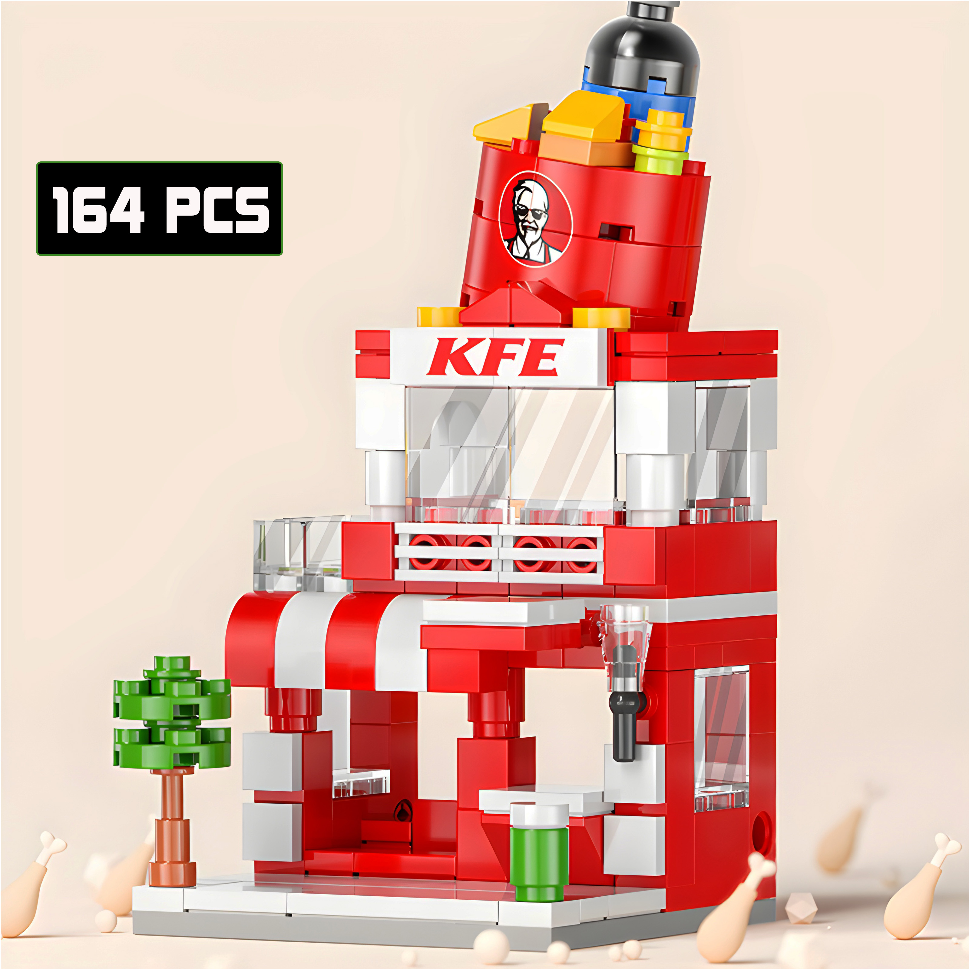 Bộ Mô Hình Lắp Ráp Lego Cửa Hàng Gà 164 PCS | Ezpc
