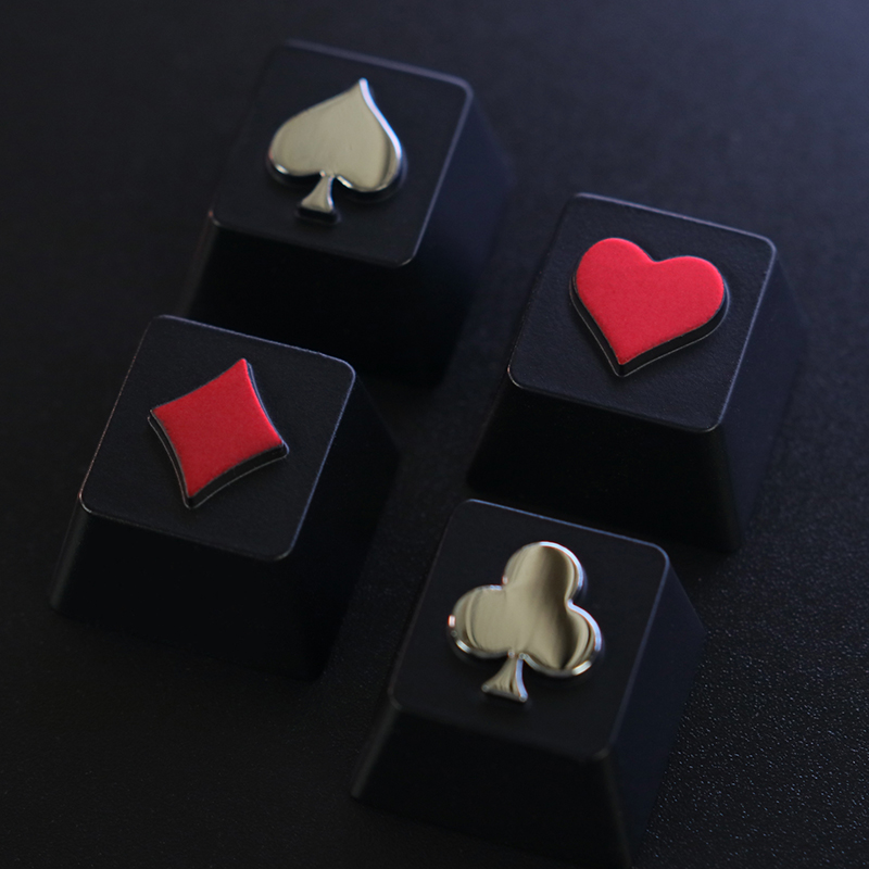 Keycap Kim Loại - Combo Poker