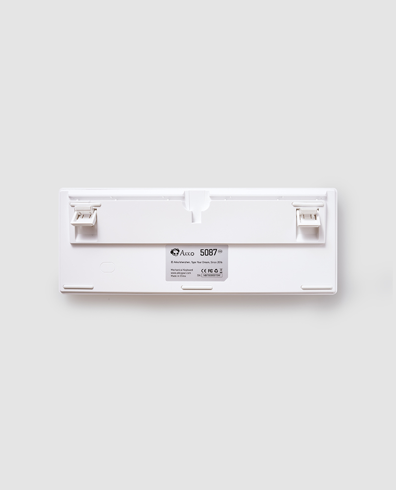 Bàn phím AKKO 5087 RGB ASA – White (Foam tiêu âm / Hotswap / AKKO CS Jelly switch)