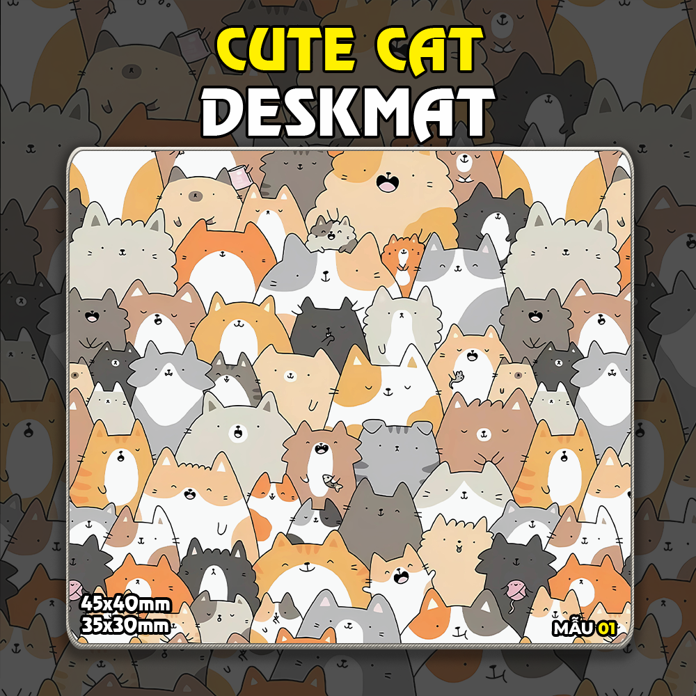 Lót Chuột Size Nhỏ MZ Chủ Đề Cute Cat | EZPC