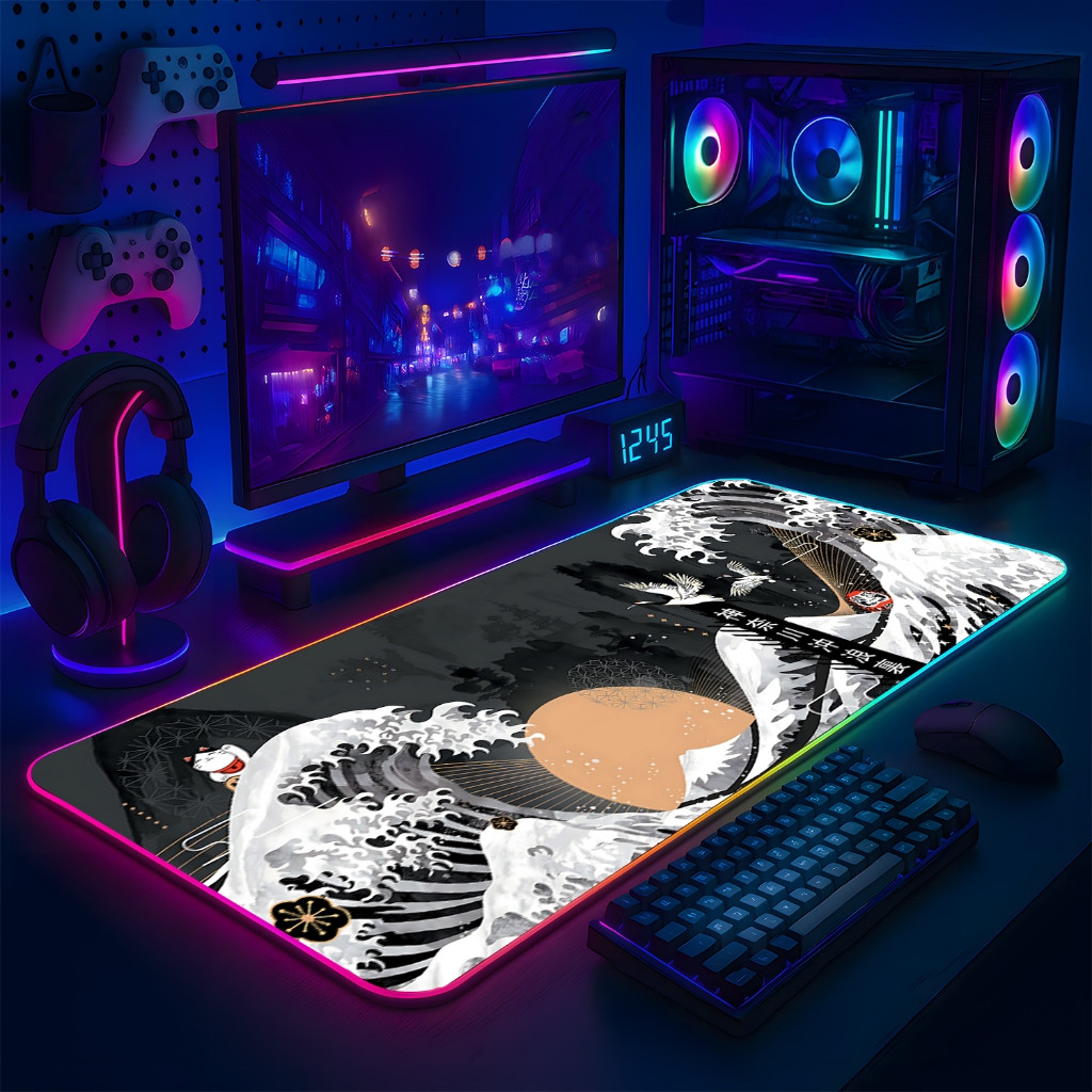 LÓT CHUỘT LED RGB 80×30 SÓNG MẶT TRĂNG