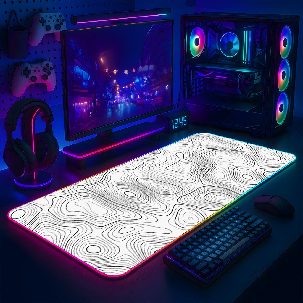 LÓT CHUỘT LED RGB 80×30 MINIMALISM 17
