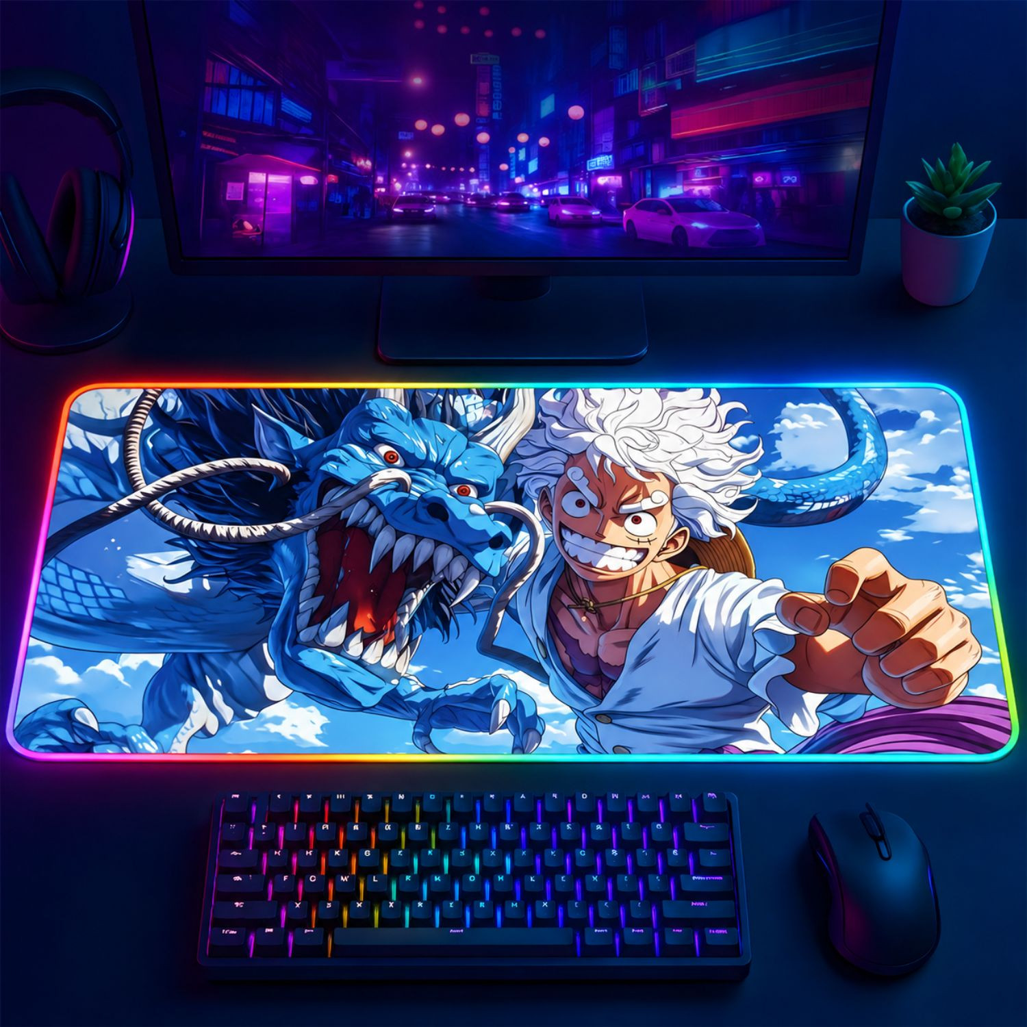LÓT CHUỘT LED RGB 80×30 LUFFYDESK 17