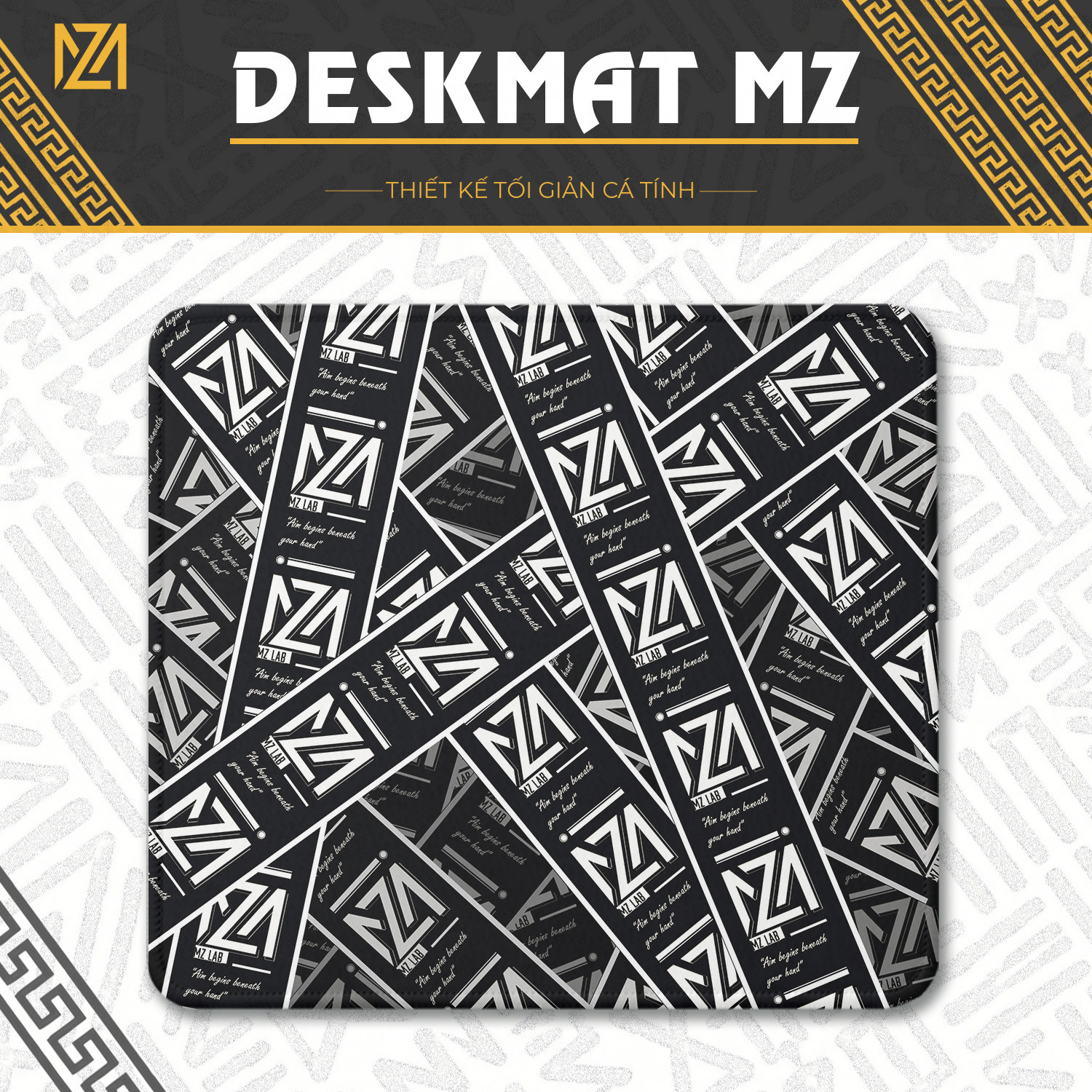 Lót Chuột Gaming MZLAB Size 45x40 5MM MZRUBY01