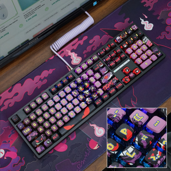 Bàn Phím Cơ LEAVEN K108 Phiên Bản Gengar