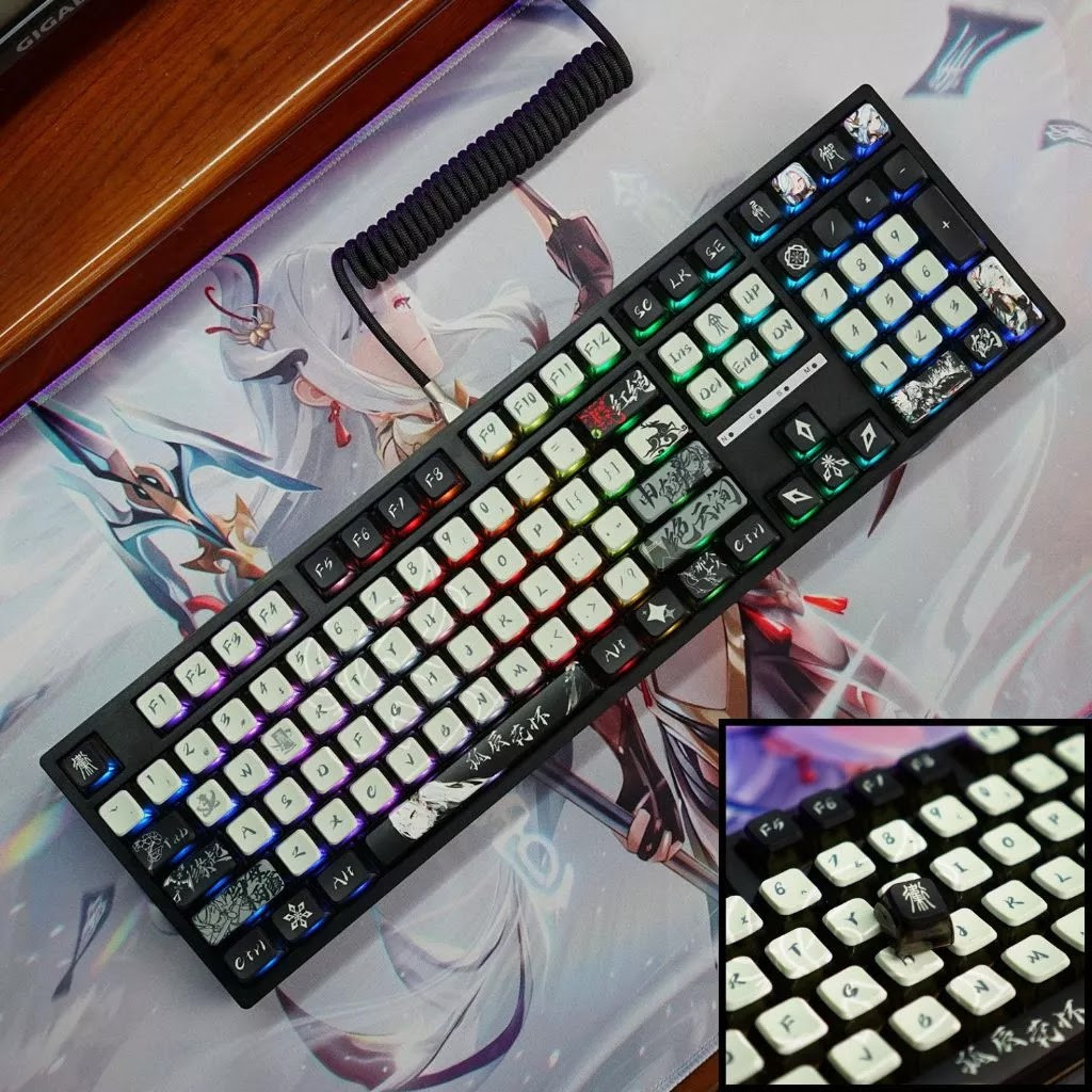 Keycap Pudding Cho Bàn Phím Cơ GENSHIN SHENHE