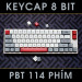 Keycap RETRO 8 BIT Thick PBT Dyesub 114 Phím Cherry Profile