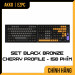 Keycap Akko Set - Black Bronze  ASA Profile