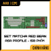 Keycap AKKO Set - Matcha Red Bean (ASA Profile)
