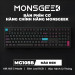 Bàn Phím Cơ Chính Hãng Monsgeek MG108B Màu Đen | EZPC
